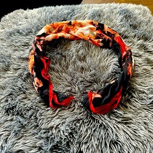 Orange/rust swirl scarf